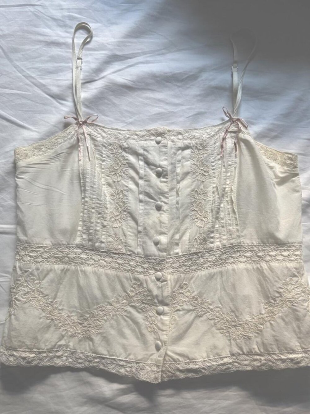 Embroidered cami top from Zara